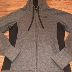 Black and Gray The North Face Jacket